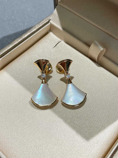 [Lucky Star]DREAM MOP 1 DIAMOND EARRINGS
