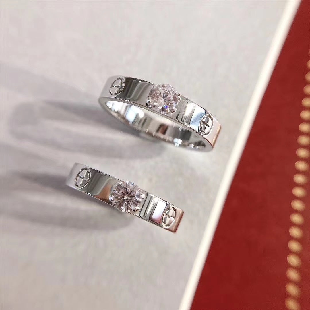 [Lucky Star]LOVE RING 3.6MM 1 BIG DIAMOND