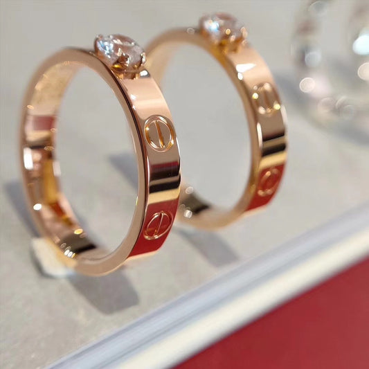 [Lucky Star]LOVE RING 3.6MM 1 BIG DIAMOND