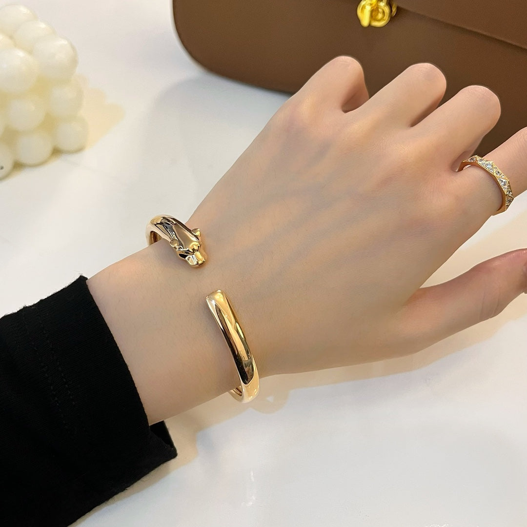 [Lucky Star]PANTHERE GOLD OPEN BRACELET