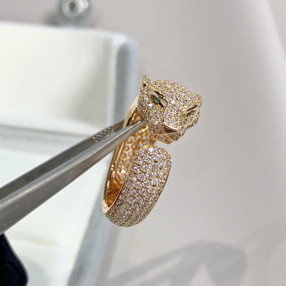 [Lucky Star]PANTHERE PINK GOLD DIAMOND RING