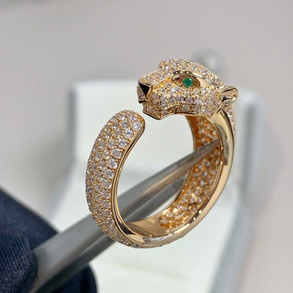 [Lucky Star]PANTHERE PINK GOLD DIAMOND RING