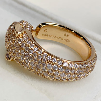 [Lucky Star]PANTHERE PINK GOLD DIAMOND RING
