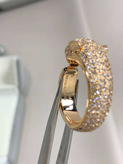 [Lucky Star]PANTHERE PINK GOLD DIAMOND RING