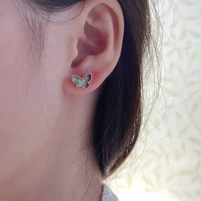 [Lucky Star]BUTTERFLY DARK MOP  EARRINGS