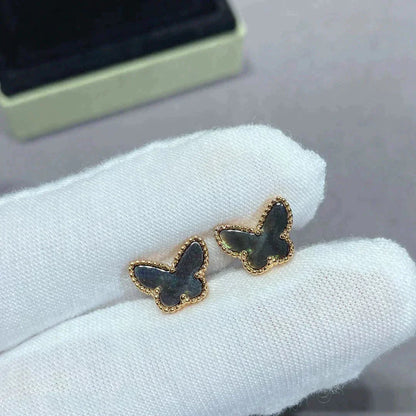[Lucky Star]BUTTERFLY DARK MOP  EARRINGS