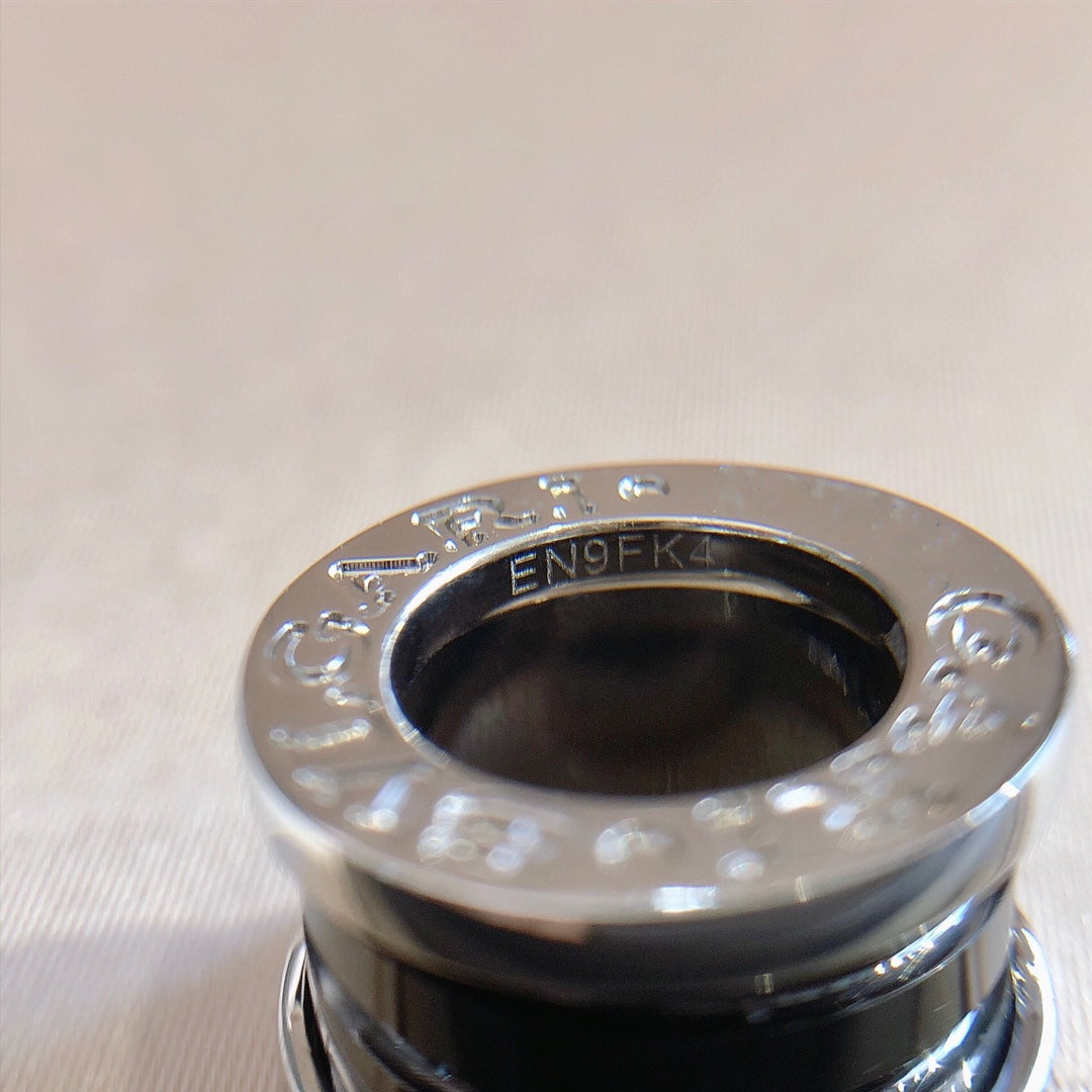[Lucky Star]ZERO 1 BLACK CERAMIC SILVER NECKLACE