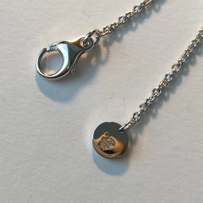 [Lucky Star]ZERO 1 BLACK CERAMIC SILVER NECKLACE
