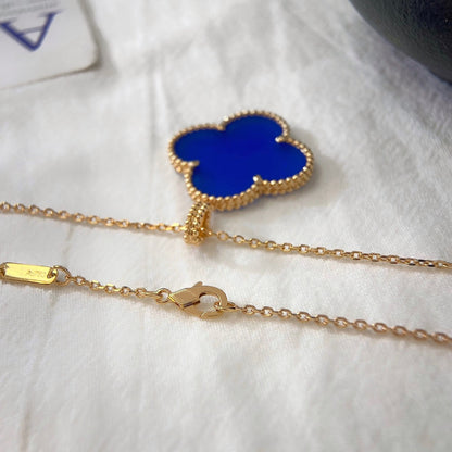 [Lucky Star]CLOVER 25MM NECKLACE TURQUOISE ROSE GOLD