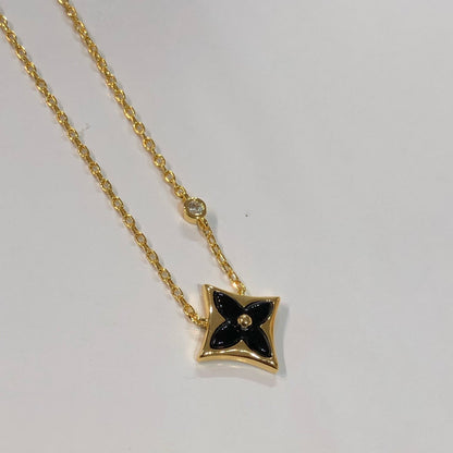 [Lucky Star]STAR BLACK MOP NECKLACE