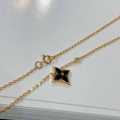 [Lucky Star]STAR BLACK MOP NECKLACE