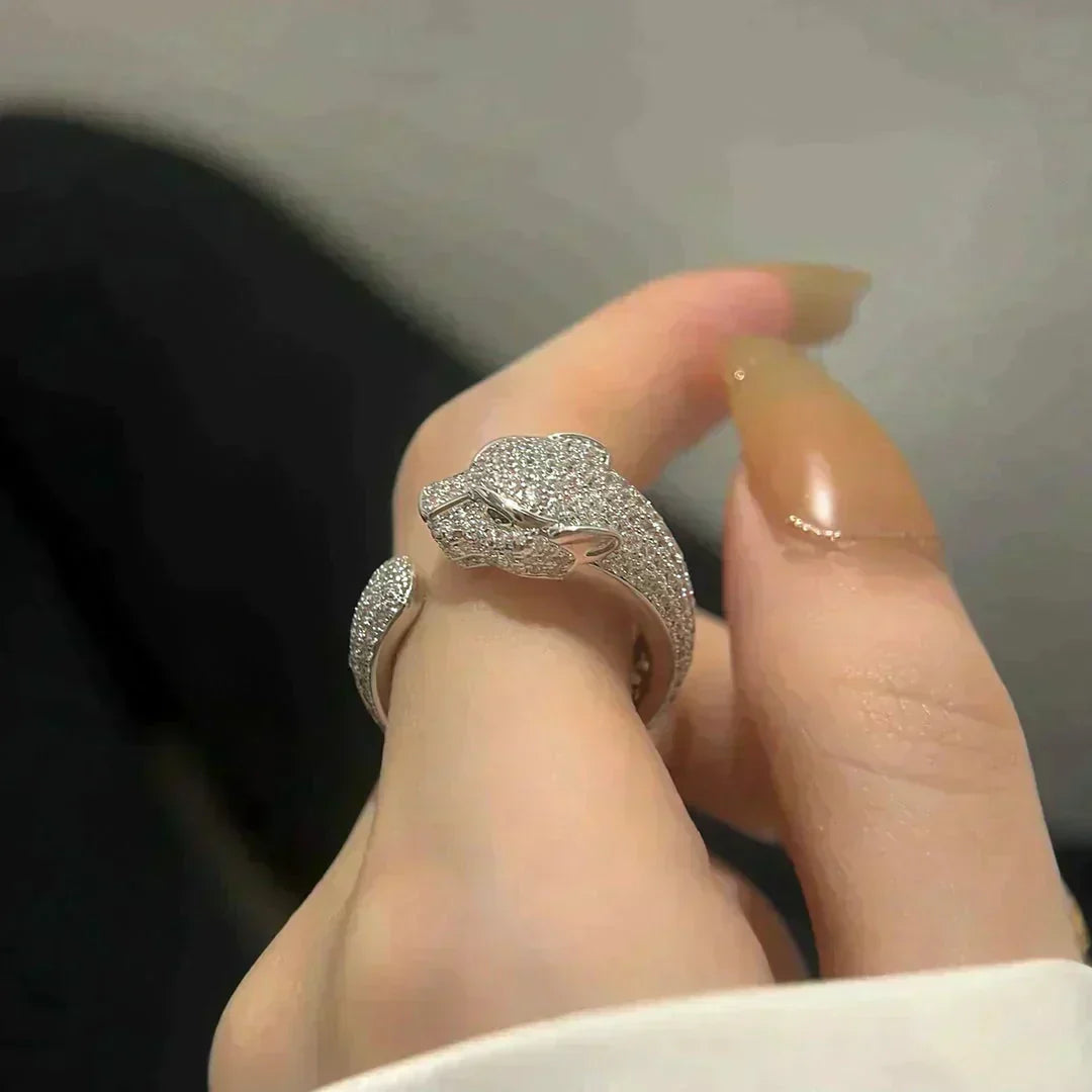 [Lucky Star]PANTHERE 5.5MM ALL DIAMOND RING