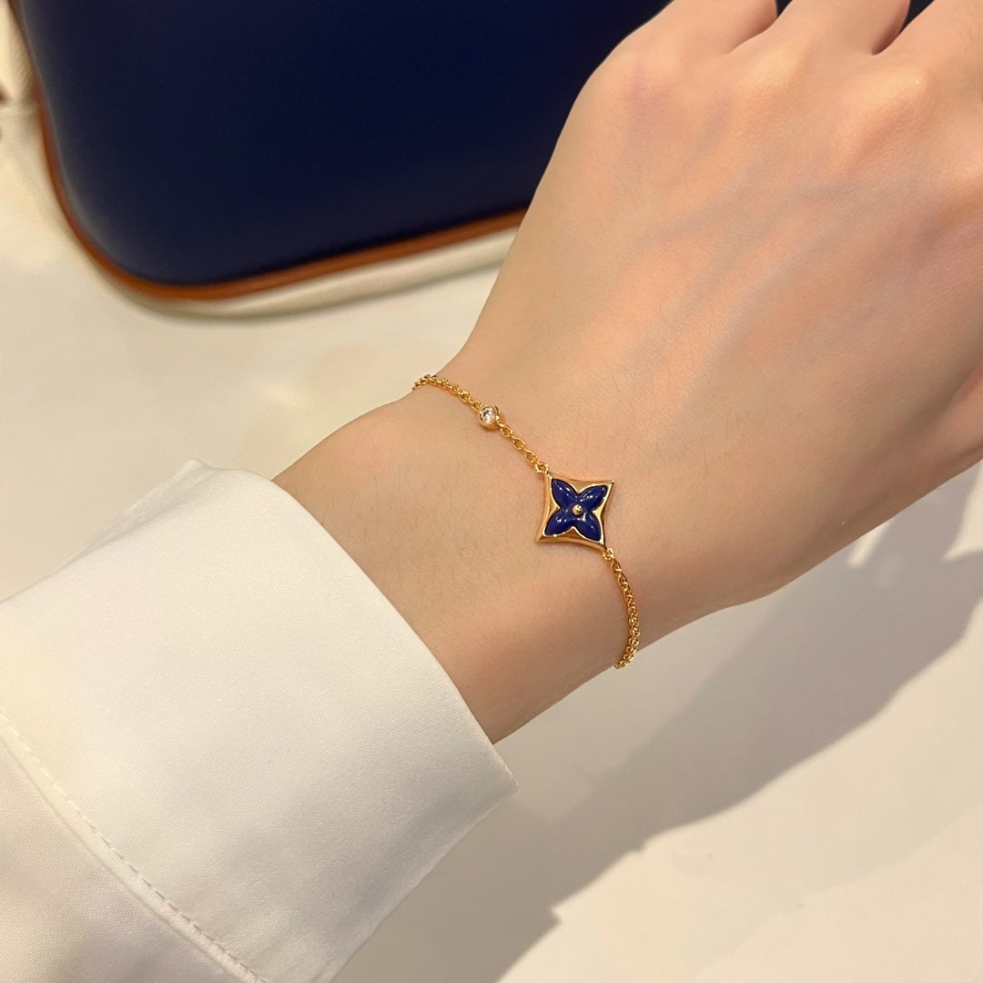 [Lucky Star]COLOR STAR PINK GOLD DIAMOND BRACELET