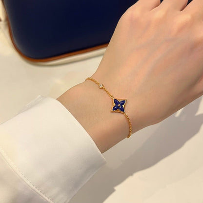 [Lucky Star]COLOR STAR PINK GOLD DIAMOND BRACELET
