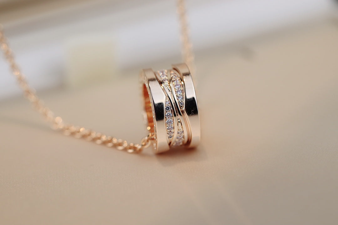 [Lucky Star]ZERO 1 PINK GOLD DIAMOND NECKLACE
