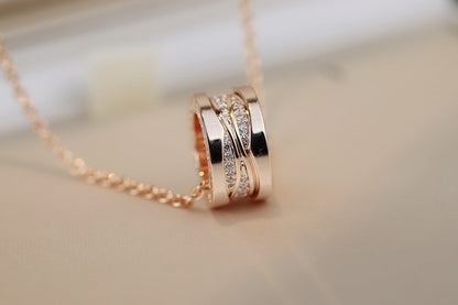[Lucky Star]ZERO 1 PINK GOLD DIAMOND NECKLACE