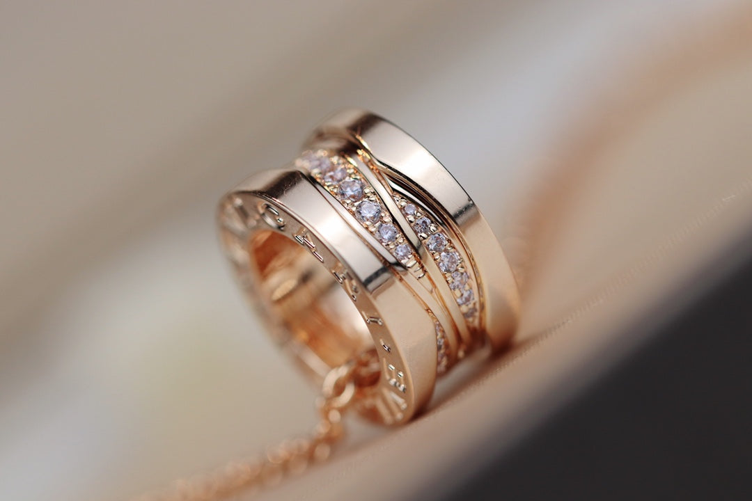 [Lucky Star]ZERO 1 PINK GOLD DIAMOND NECKLACE