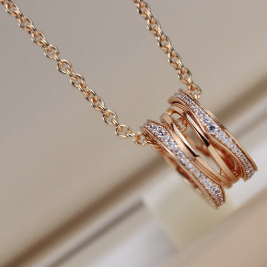[Lucky Star]ZERO 1 PINK GOLD NECKLACE