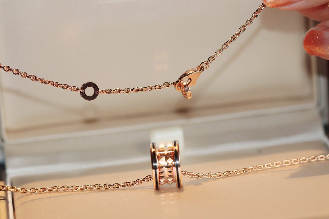 [Lucky Star]ZERO 1 ROCK PEDANT PINK GOLD BLACK NECKLACE