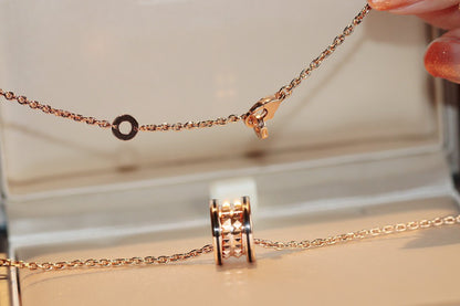 [Lucky Star]ZERO 1 ROCK PEDANT PINK GOLD BLACK NECKLACE