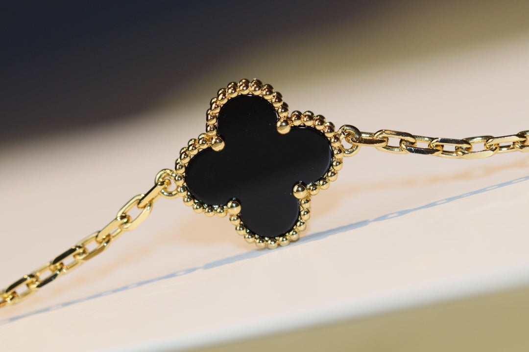 [Lucky Star]CLOVER 20 MOTIFS ONYX ROSE GOLD