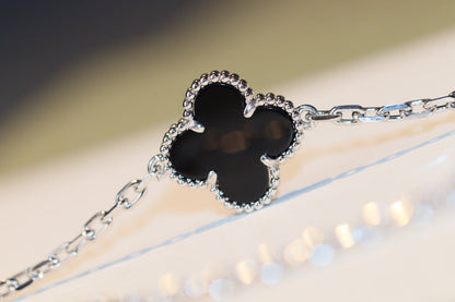 [Lucky Star]CLOVER 20 MOTIFS ONYX DIAMOND SILVER