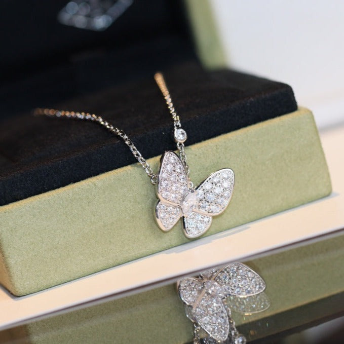 [Lucky Star]BUTTERFLY DIAMOND NECKLACE