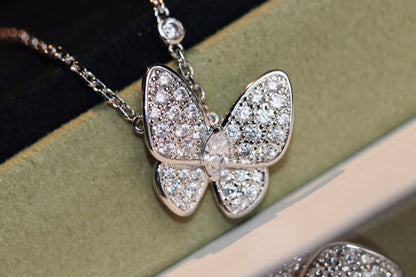 [Lucky Star]BUTTERFLY DIAMOND NECKLACE