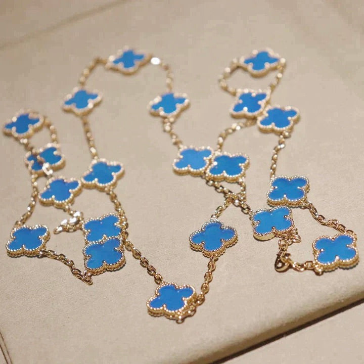 [Lucky Star]CLOVER 20 MOTIFS TURQUOISE GOLD