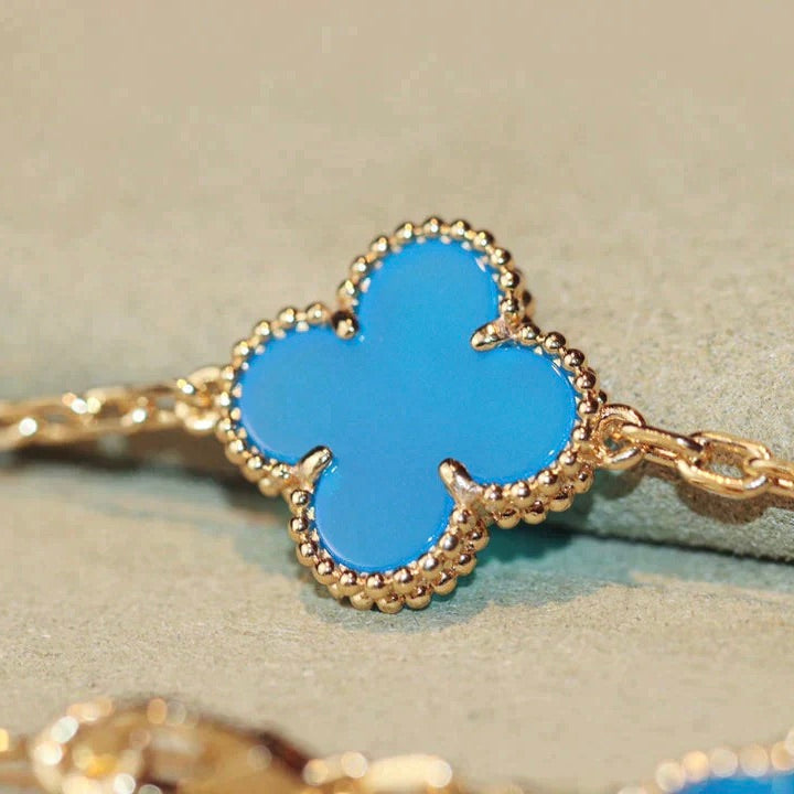 [Lucky Star]CLOVER 20 MOTIFS TURQUOISE GOLD