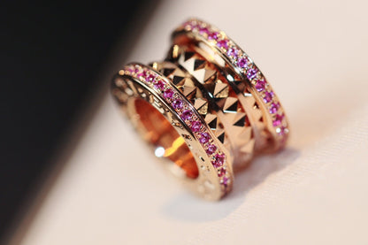 [Lucky Star]ZERO 1 ROCK PINK GOLD PINK DIAMOND NECKLACE