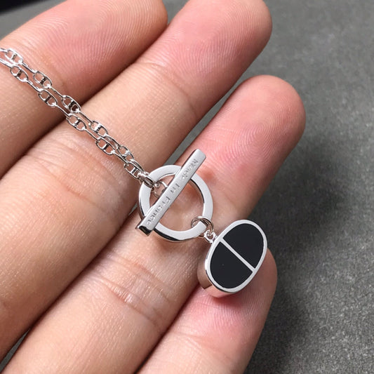 [Lucky Star]CHAINE VERSO BLACK CERAMIC  NECKLACE