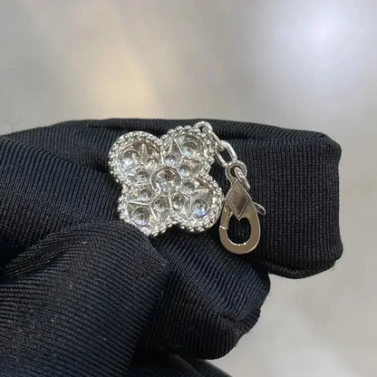 [Lucky Star]CLOVER 5 MOTIFS  DIAMOND BRACELET SILVER