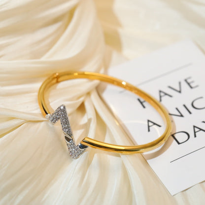 [Lucky Star]VOLTE UPSITE DOWN GOLD DIAMOND BRACELET