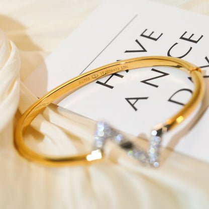 [Lucky Star]VOLTE UPSITE DOWN GOLD DIAMOND BRACELET