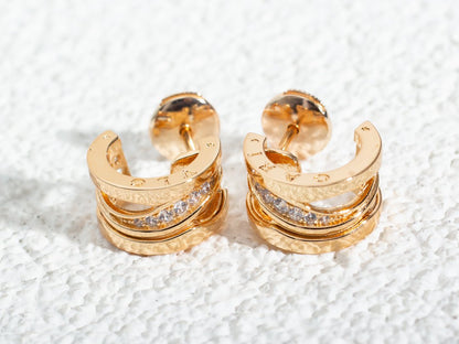 [Lucky Star]ZERO 1 PINK GOLD DIAMONDS EARRINGS