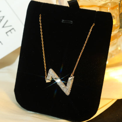 [Lucky Star]VOLT SILVER DIAMOND PEDANT NECKLACE