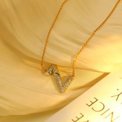 [Lucky Star]VOLT SILVER DIAMOND PEDANT NECKLACE