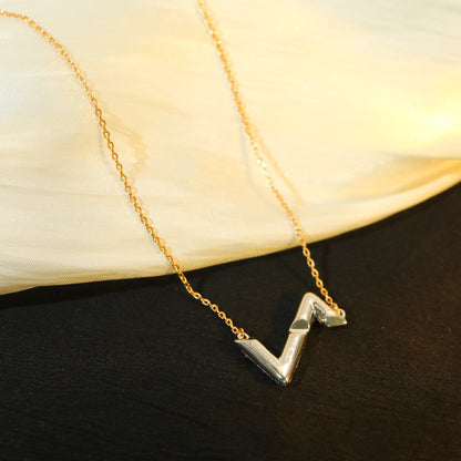 [Lucky Star]VOLT SILVER DIAMOND PEDANT NECKLACE