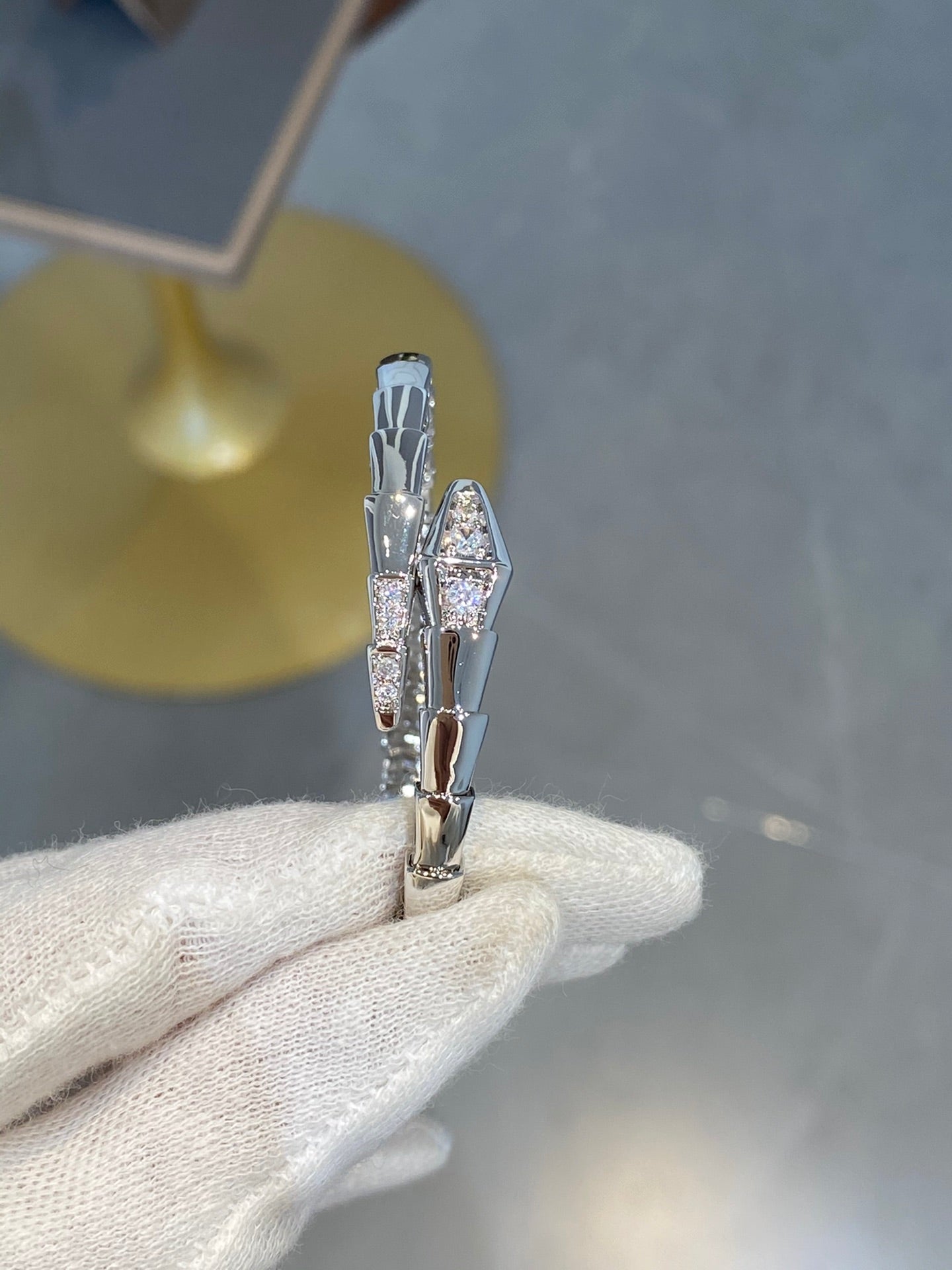 [Lucky Star]SERPENTI BRACELET DIAMONDS SILVER