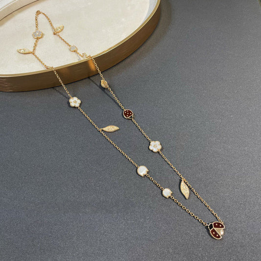 [Lucky Star]LUCKY SPRING 15 MOTIFS GOLD NECKLACE