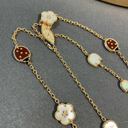 [Lucky Star]LUCKY SPRING 15 MOTIFS GOLD NECKLACE