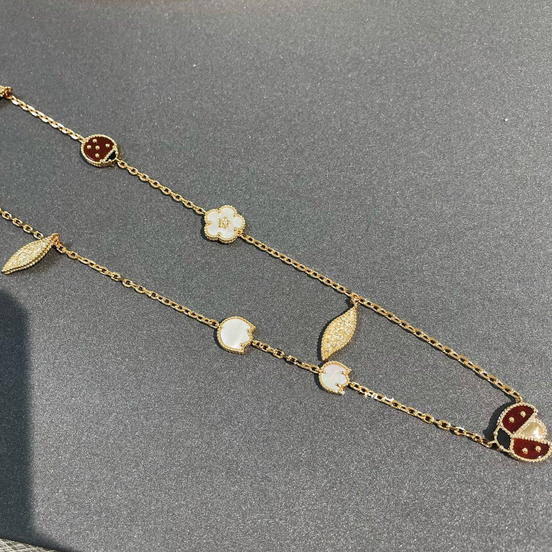 [Lucky Star]LUCKY SPRING 15 MOTIFS GOLD NECKLACE