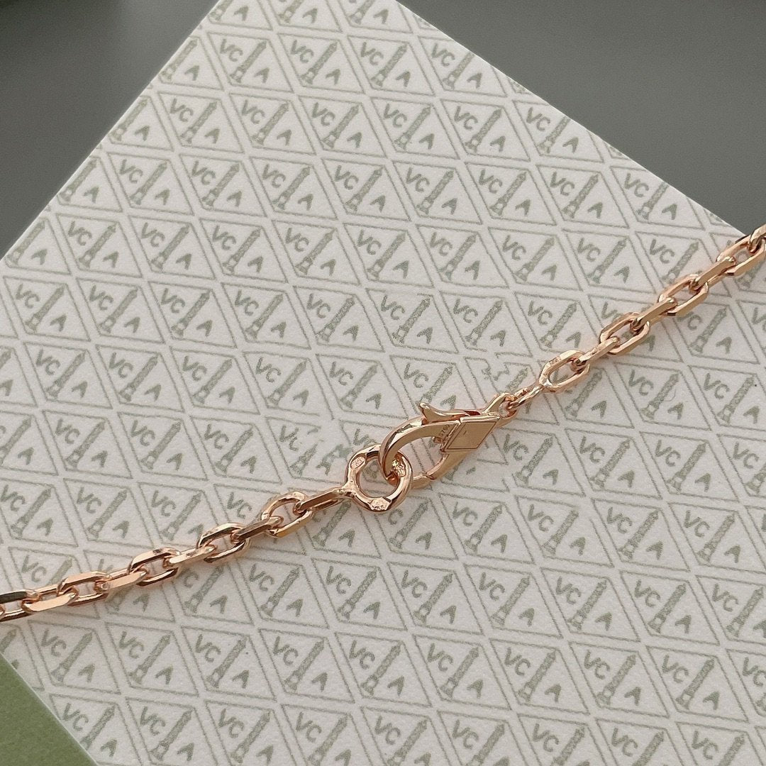 [Lucky Star]LUCKY SPRING 15 MOTIFS ROSE GOLD NECKLACE