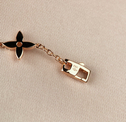 [Lucky Star]STAR AND SUN 7 MOTIFS GOLD BRACELET
