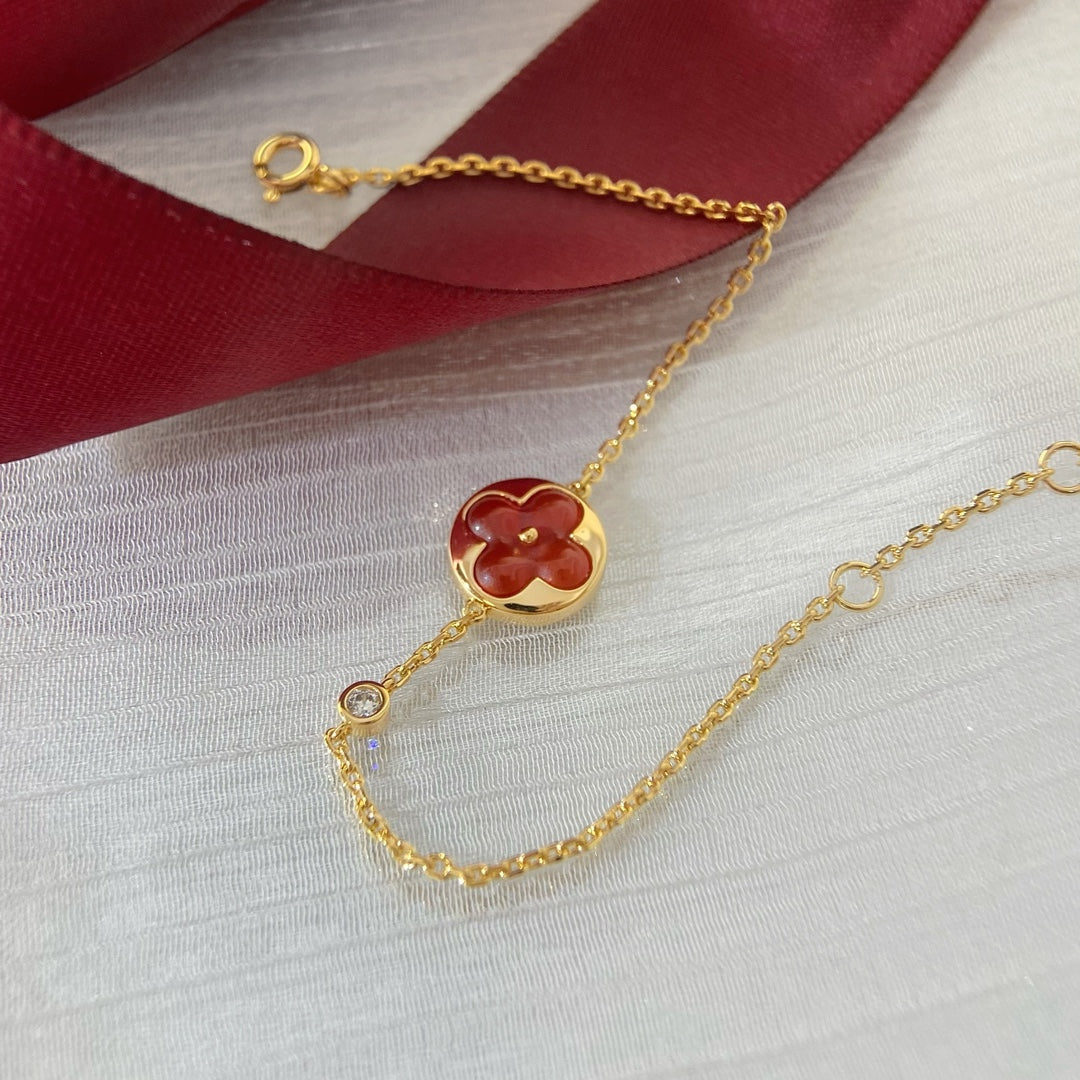 [Lucky Star]SUN PEDANT CARNELIAN BRACELET