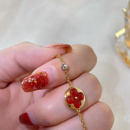 [Lucky Star]SUN PEDANT CARNELIAN BRACELET