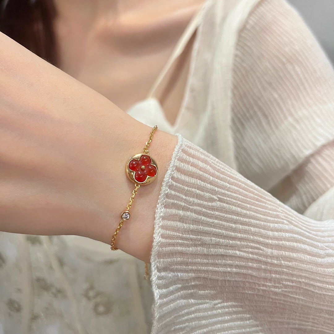 [Lucky Star]SUN PEDANT CARNELIAN BRACELET