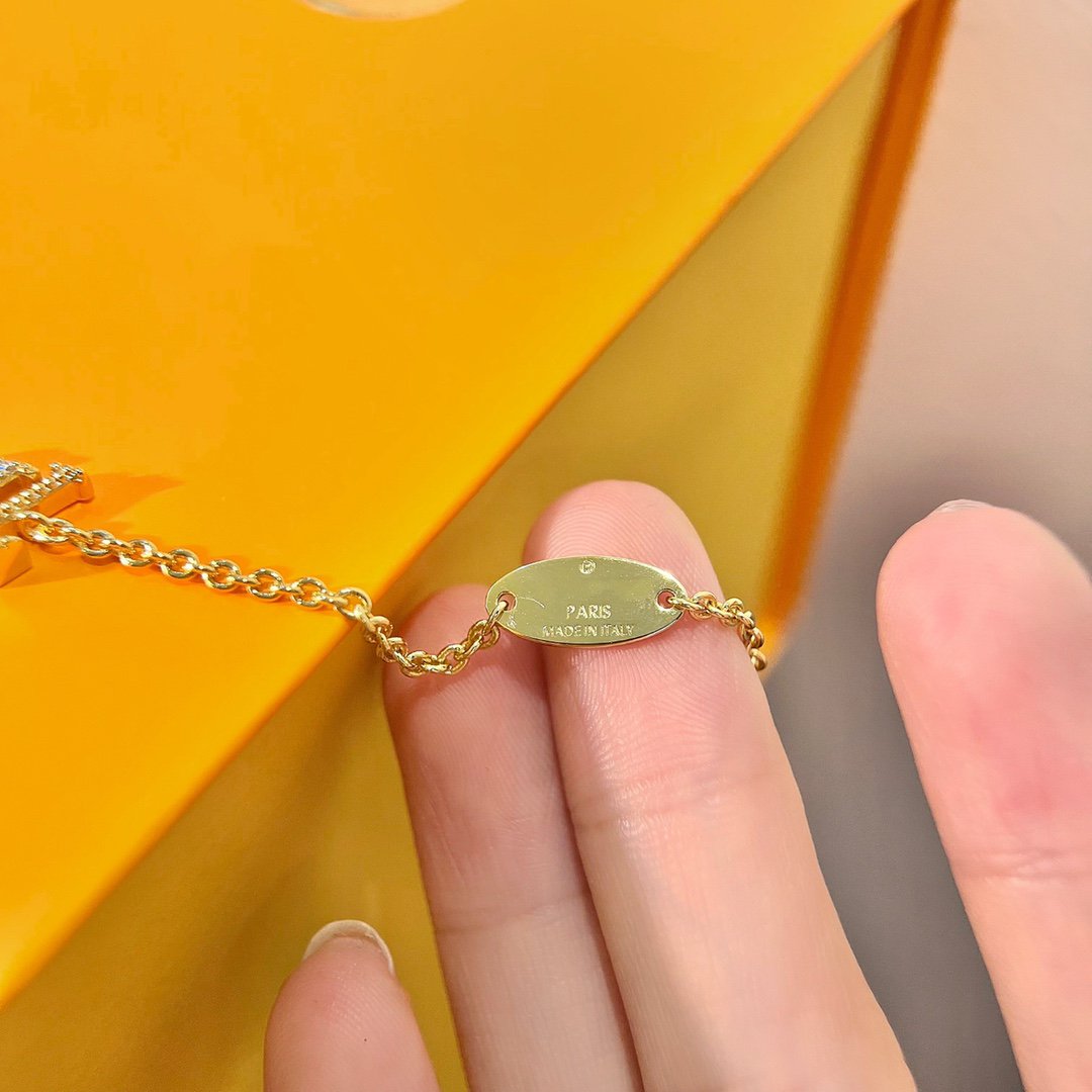 [Lucky Star]LOGO STAR MOTIF GOLD BRACELET