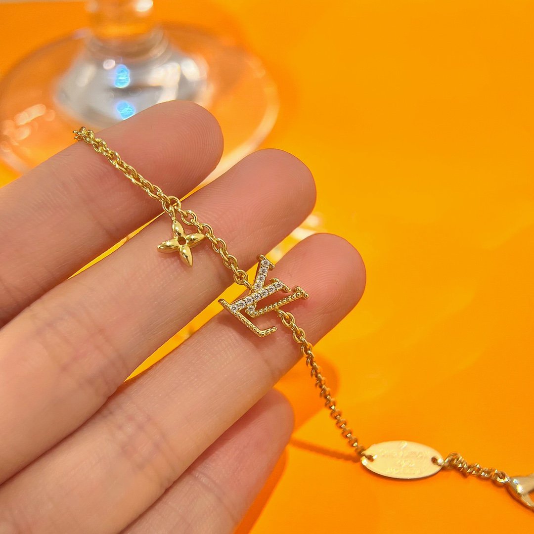 [Lucky Star]LOGO STAR MOTIF GOLD BRACELET